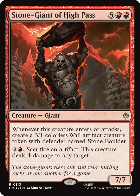 Stone-Giant of High Pass (Foil) | The Hobbit、Magic: The Gathering、kayou