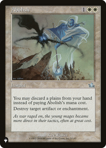 Abolish (LIST-1/143) - The List、Wizards of the Coast、kayou