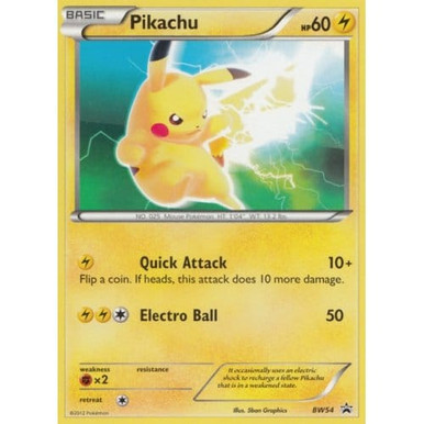 Black & White Promo BW54 Pikachu、Pokemon、kayou