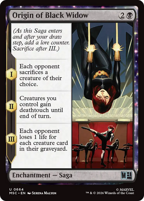 Origin of Black Widow (Foil) | Marvel Super Heroes Commander、Magic: The Gathering、kayou