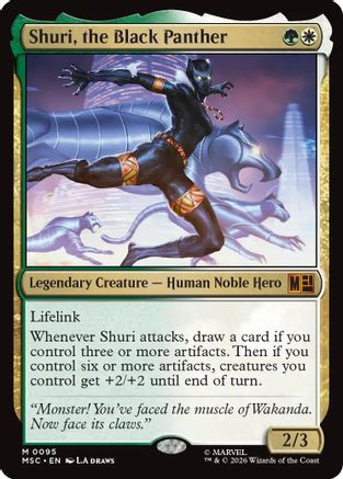 Shuri, the Black Panther (MSC-095) - Commander: Marvel Super Heroes、Wizards of the Coast、kayou
