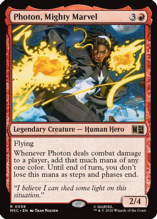 Photon, Mighty Marvel (Surge Foil) (MSC-058) - Commander: Marvel Super Heroes Foil、Wizards of the Coast、kayou