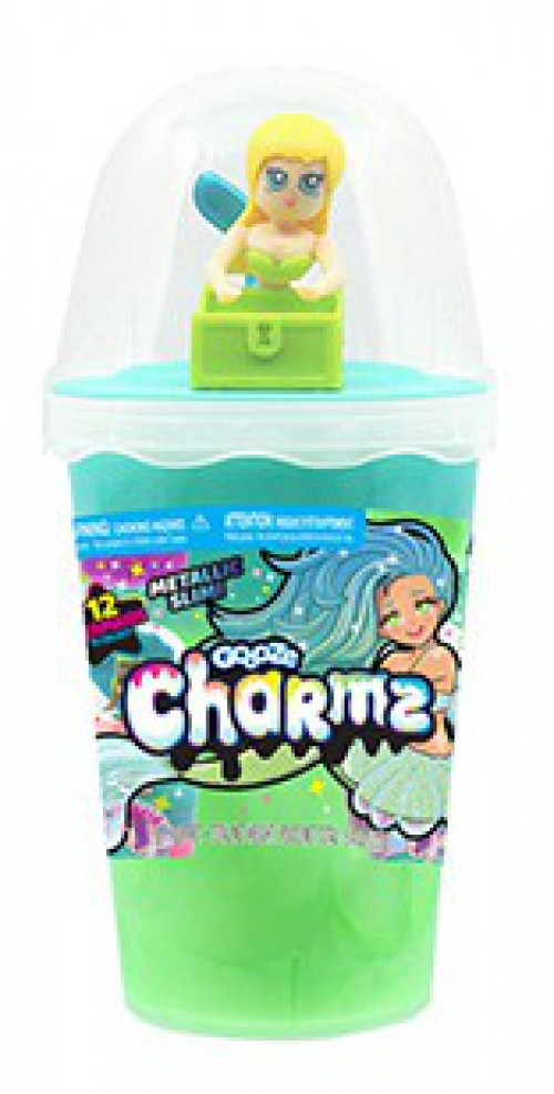 Gooze Charmz Green & Blue 5.4 Oz Slime RANDOM MERMAID FIGURE、ToyWiz、kayou