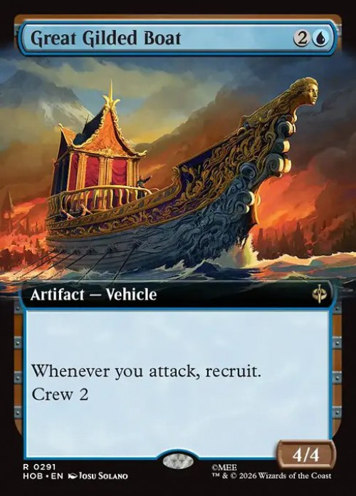 MtG The Hobbit Rare Great Gilded Boat #291 Extended Art、ToyWiz、kayou