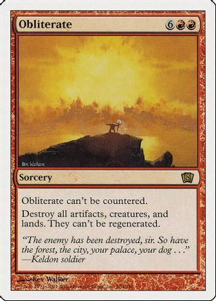 Obliterate (8ED-204) - 8th Edition、Wizards of the Coast、kayou