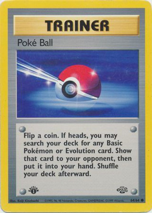 Pokemon Jungle Common Poke Ball #64 1st Edition Heavily Played、ToyWiz、kayou