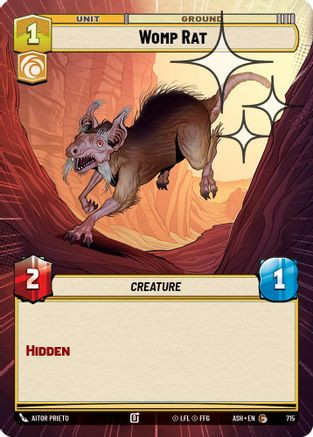 Womp Rat (Hyperspace Foil) (715) - Ashes of the Empire Foil、Fantasy Flight Games、kayou