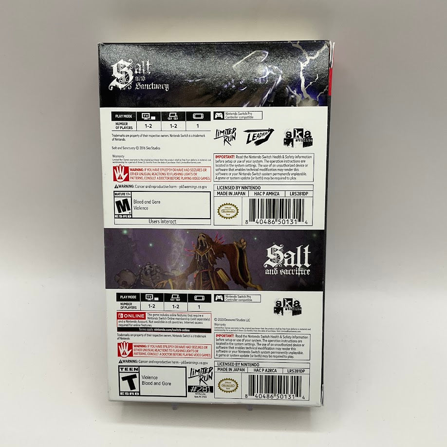 Salt And Sacrifice Dual Pack Nintendo Switch Sealed、Collector Store LLC - VG、kayou