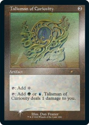 Talisman of Curiosity (Retro Frame) (Foil Etched) (SLD-1061) - Secret Lair Drop Series Foil、Wizards of the Coast、kayou