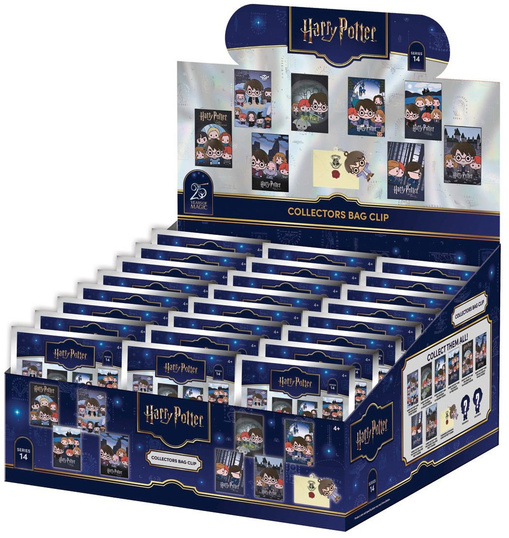 3D Figural Foam Bag Clip Harry Potter Series 14 2-Inch Mystery Box 24 Packs、ToyWiz、kayou