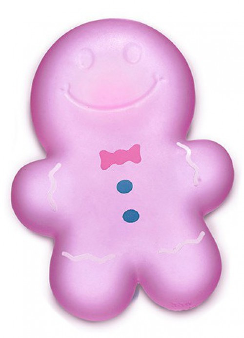 Super Duper Sugar Squisher Gingerbread Man PURPLE Squish Toy、ToyWiz、kayou