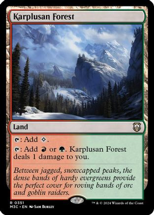 Karplusan Forest (Ripple Foil) (M3C-351) - Modern Horizons 3 Commander Foil、Wizards of the Coast、kayou