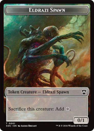 Secrets of Strixhaven Commander - Eldrazi Spawn Token | Secrets of Strixhaven Commander、Magic: The Gathering、kayou