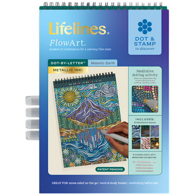Lifelines FlowArt: Dot-By-Letter - Majestic Earth (Metallic Ink)、Lifelines、kayou