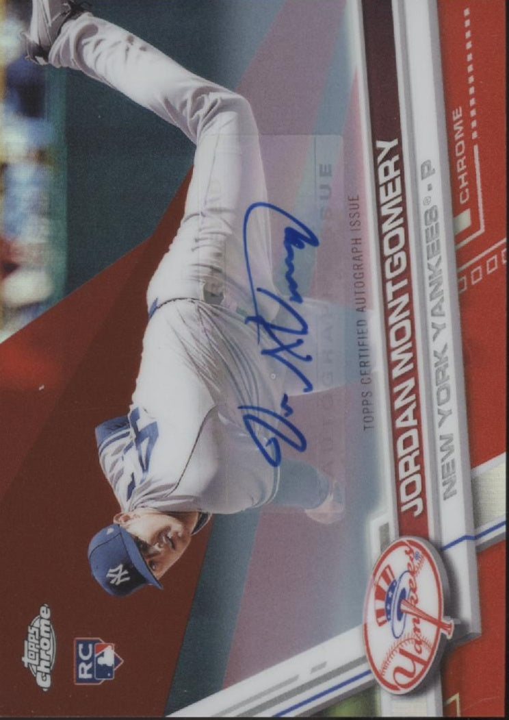 Jordan Montgomery 2017 Topps Chrome Red Refractor RC Auto 01/25 #HTM58、Collector Store LLC、kayou