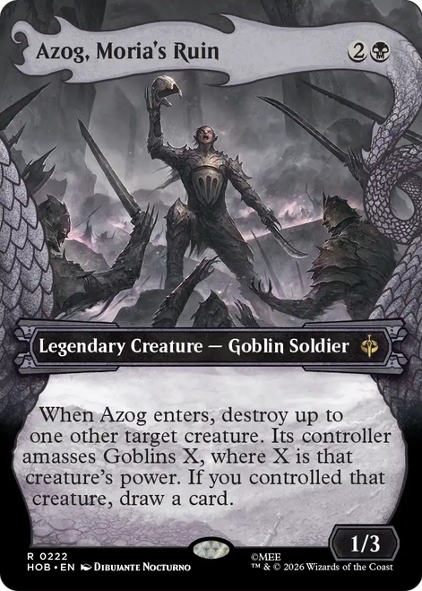 Azog, Moria's Ruin (Dragon Hoard Frame) | The Hobbit、Magic: The Gathering、kayou