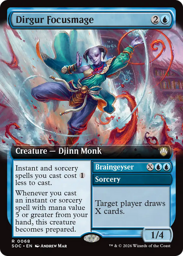 Dirgur Focusmage // Braingeyser (Extended Art) | Secrets of Strixhaven Commander、Magic: The Gathering、kayou