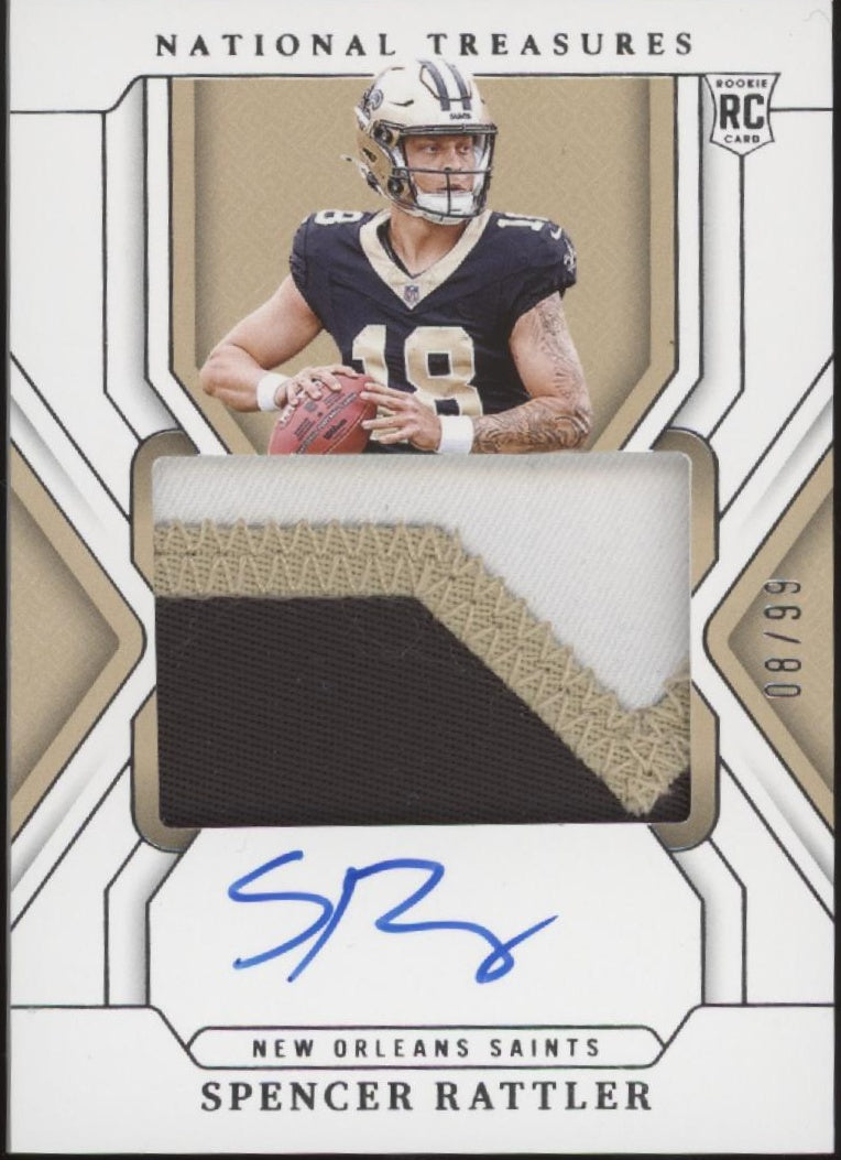 Spencer Rattler 2024 Panini National Treasures Swatch RC Auto 66/99 #171、Collector Store LLC、kayou