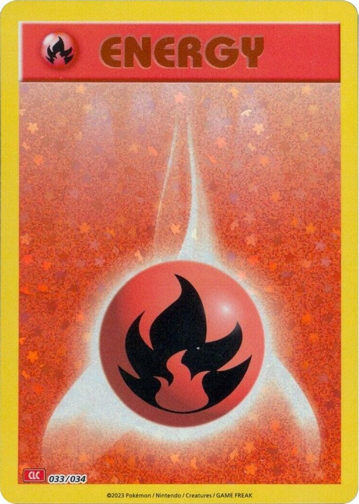 Pokemon Trading Card Game Classic Classic Collection Basic Fire Energy #33 CLC、ToyWiz、kayou
