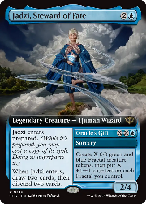 Jadzi, Steward of Fate // Oracle's Gift (Extended Art Foil) | Secrets of Strixhaven、Magic: The Gathering、kayou