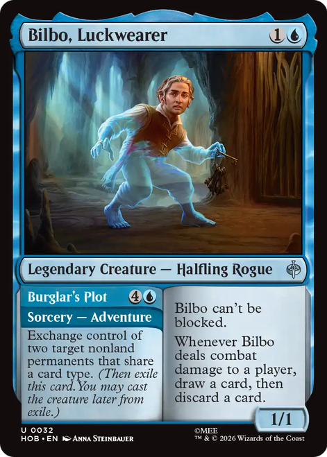 Bilbo, Luckwearer // Burglar's Plot (Foil) | The Hobbit、Magic: The Gathering、kayou