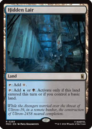 Hidden Lair (MSH-269) - Marvel Super Heroes、Wizards of the Coast、kayou