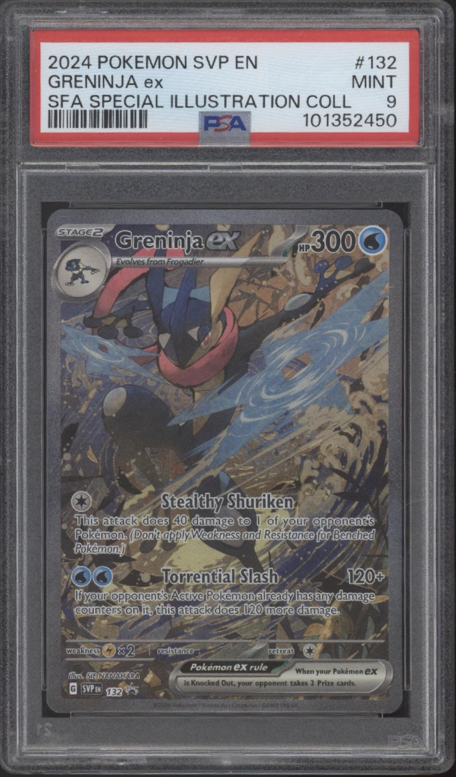 Greninja ex Pokemon Shrouded Fable Special Illustration Collection #132 PSA 9 #2、Collector Store LLC Gaming、kayou