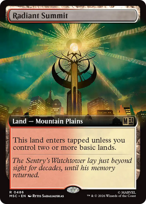 Radiant Summit (Extended Art) | Marvel Super Heroes Commander、Magic: The Gathering、kayou