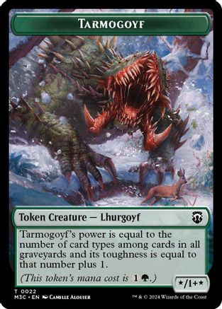 Tarmogoyf // Goblin Double-Sided Token (M3C-22 // 13) - Modern Horizons 3 Commander、Wizards of the Coast、kayou