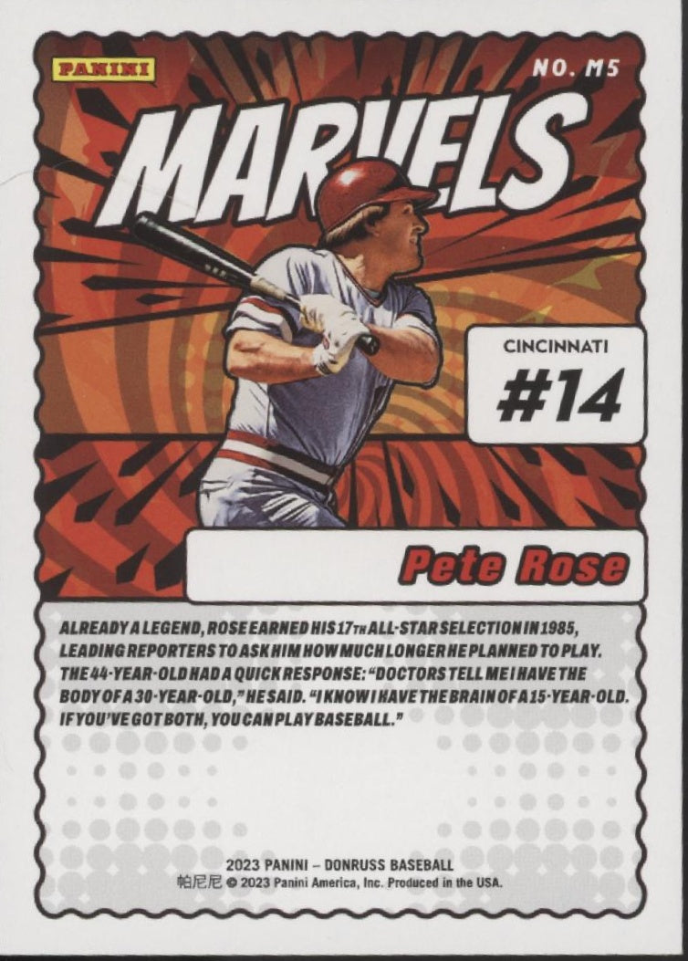 Pete Rose 2023 Panini Donruss Marvels Mojo Holo #M5、Collector Store LLC、kayou