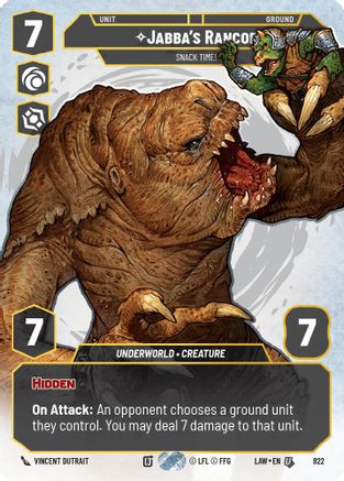 Jabba's Rancor - Snack Time! (Prestige) (822) - A Lawless Time、Fantasy Flight Games、kayou