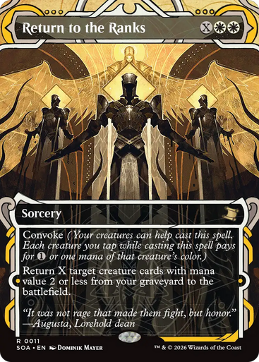 Return to the Ranks (Mystical Archive Foil) | Secrets of Strixhaven Mystical Archive、Magic: The Gathering、kayou