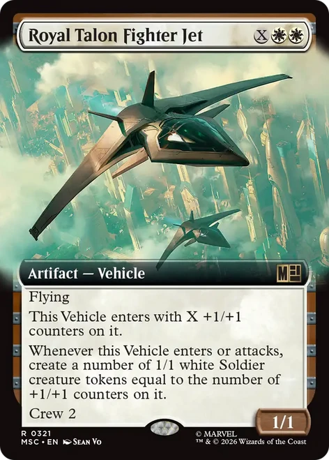 Royal Talon Fighter Jet (Extended Art) | Marvel Super Heroes Commander、Magic: The Gathering、kayou
