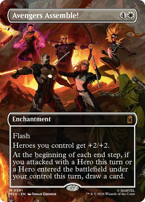 Avengers Assemble! (Borderless Scene) | Marvel Super Heroes、Magic: The Gathering、kayou