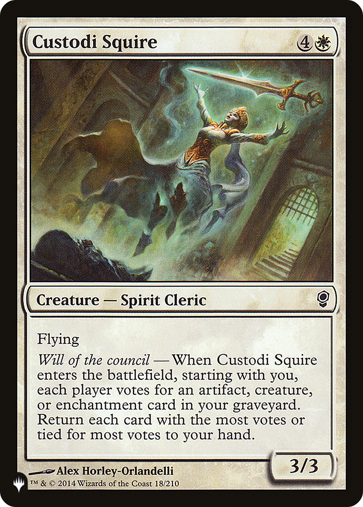 Custodi Squire (LIST-18/210) - The List、Wizards of the Coast、kayou