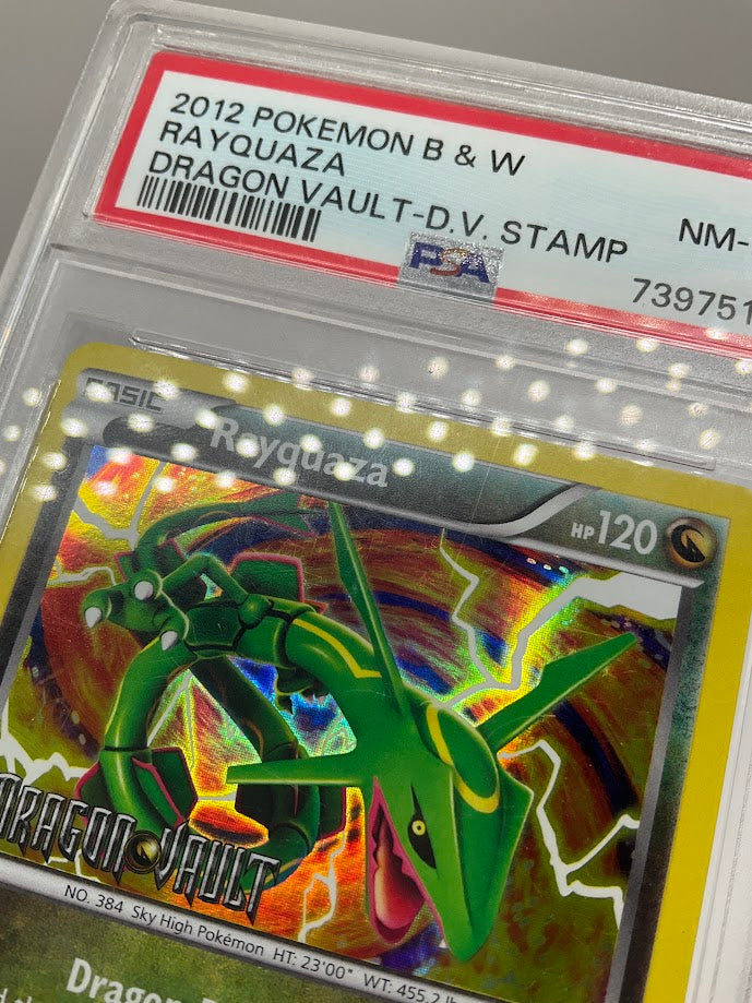 Rayquaza Pokemon Dragon Vault Stamp #11 PSA 8、Collector Store LLC Gaming、kayou