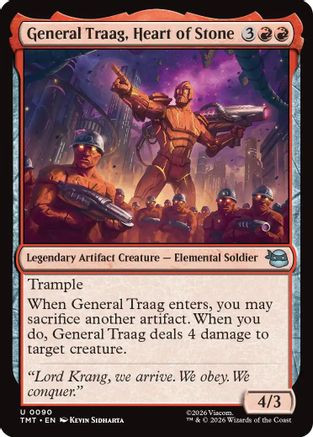 General Traag, Heart of Stone (TMT-090) - Teenage Mutant Ninja Turtles、Wizards of the Coast、kayou