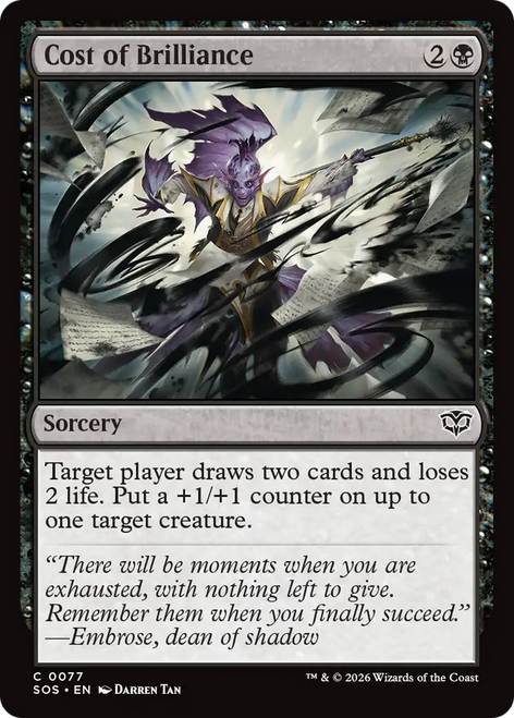 Cost of Brilliance (Foil) | Secrets of Strixhaven、Magic: The Gathering、kayou