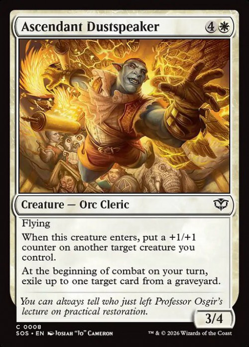 MtG Secrets of Strixhaven Common Ascendant Dustspeaker #8、ToyWiz、kayou