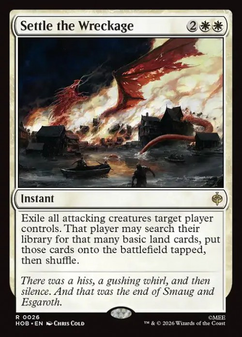 MtG The Hobbit Rare Settle the Wreckage #26、ToyWiz、kayou