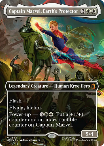 Captain Marvel, Earth's Protector (Borderless Scene) | Marvel Super Heroes、Magic: The Gathering、kayou