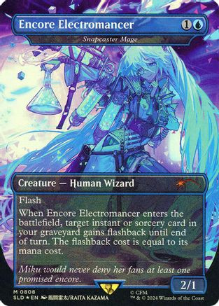 Encore Electromancer - Snapcaster Mage (Rainbow Foil) (SLD-808) - Secret Lair Drop Series Foil、Wizards of the Coast、kayou