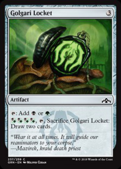 MtG Trading Card Game Guilds of Ravnica Common FOIL Golgari Locket #237、ToyWiz、kayou