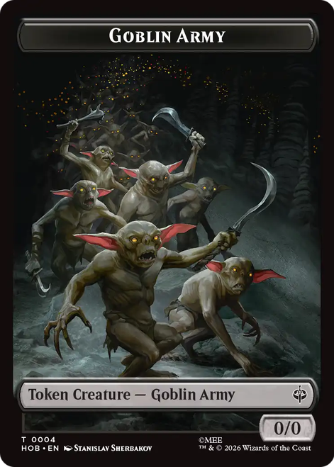 The Hobbit - Goblin Army (#4) Token (Foil) | The Hobbit、Magic: The Gathering、kayou