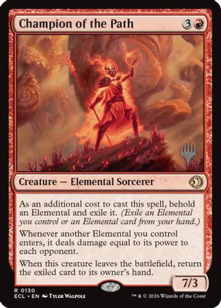 Champion of the Path (PPECL-130) - Promo Pack: Lorwyn Eclipsed Foil、Wizards of the Coast、kayou