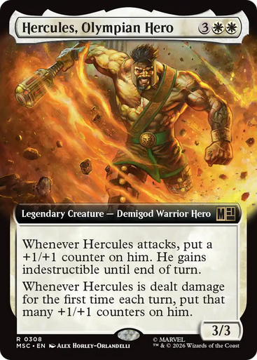 Hercules, Olympian Hero (Extended Art) | Marvel Super Heroes Commander、Magic: The Gathering、kayou
