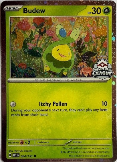 SV Prismatic Evolutions 004/131 Budew (Premier Ball League Promo)、Pokemon、kayou