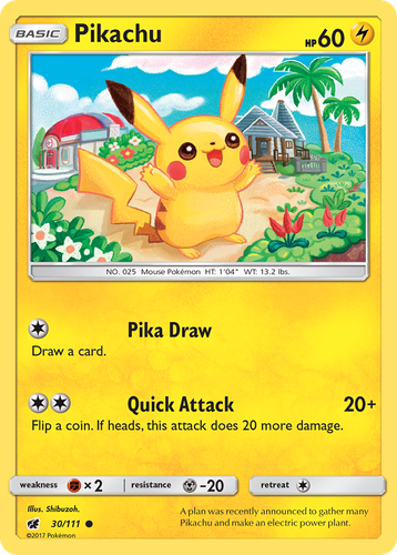 Pikachu 30/111 - Crimson Invasion (LP)、The Pokémon Company、kayou