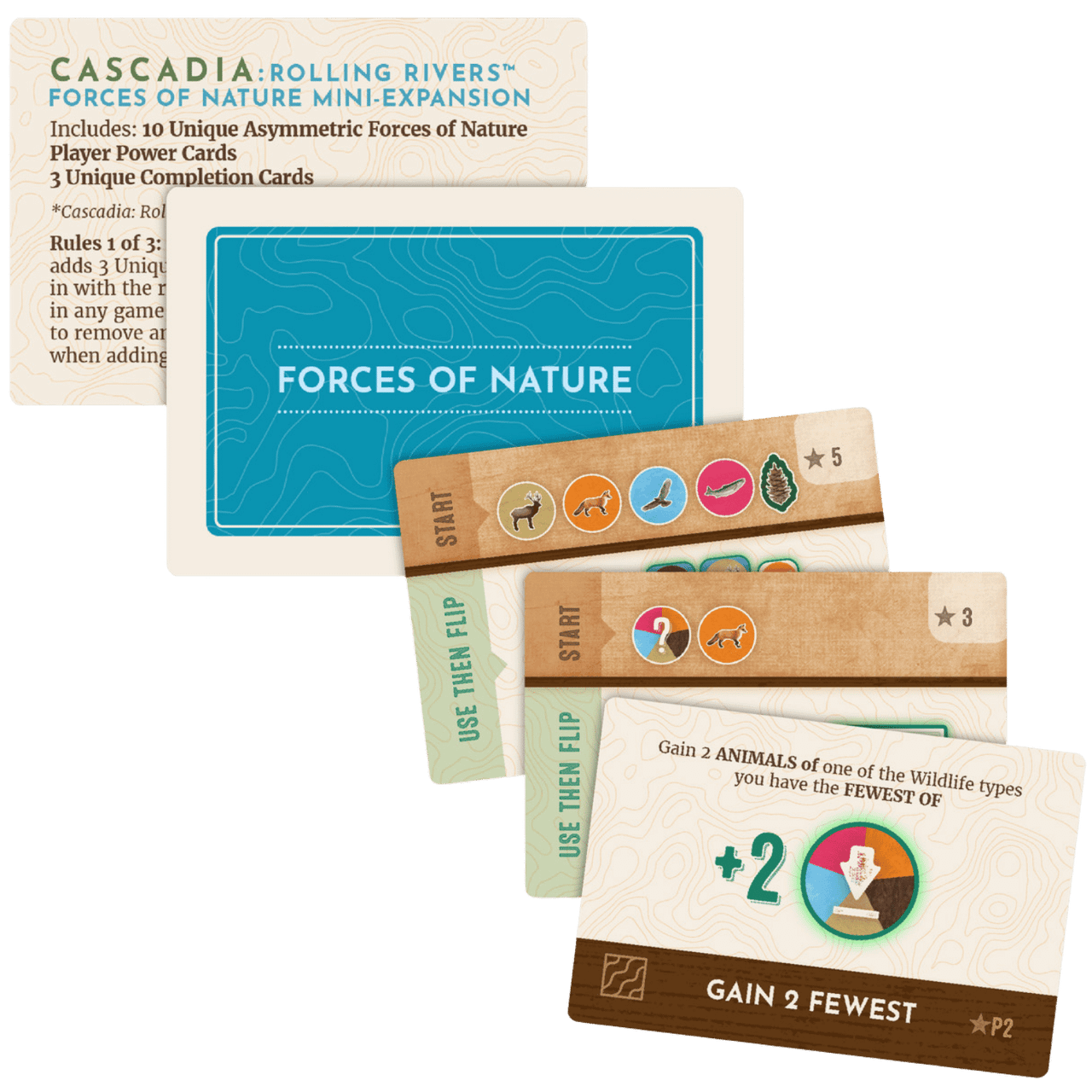 Cascadia: Rolling Rivers - Forces of Nature Mini-Expansion - Kickstarter Promo (Add to cart to see price)、Alderac Entertainment Group、kayou