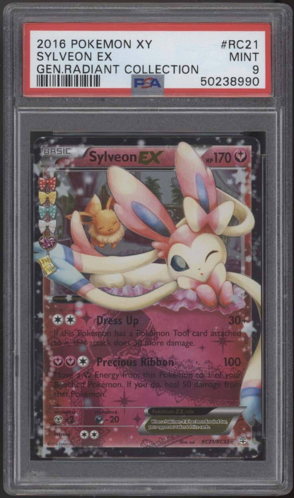 Sylveon ex Pokemon Generations Radiant Collection #RC21 PSA 9、Collector Store LLC Gaming、kayou